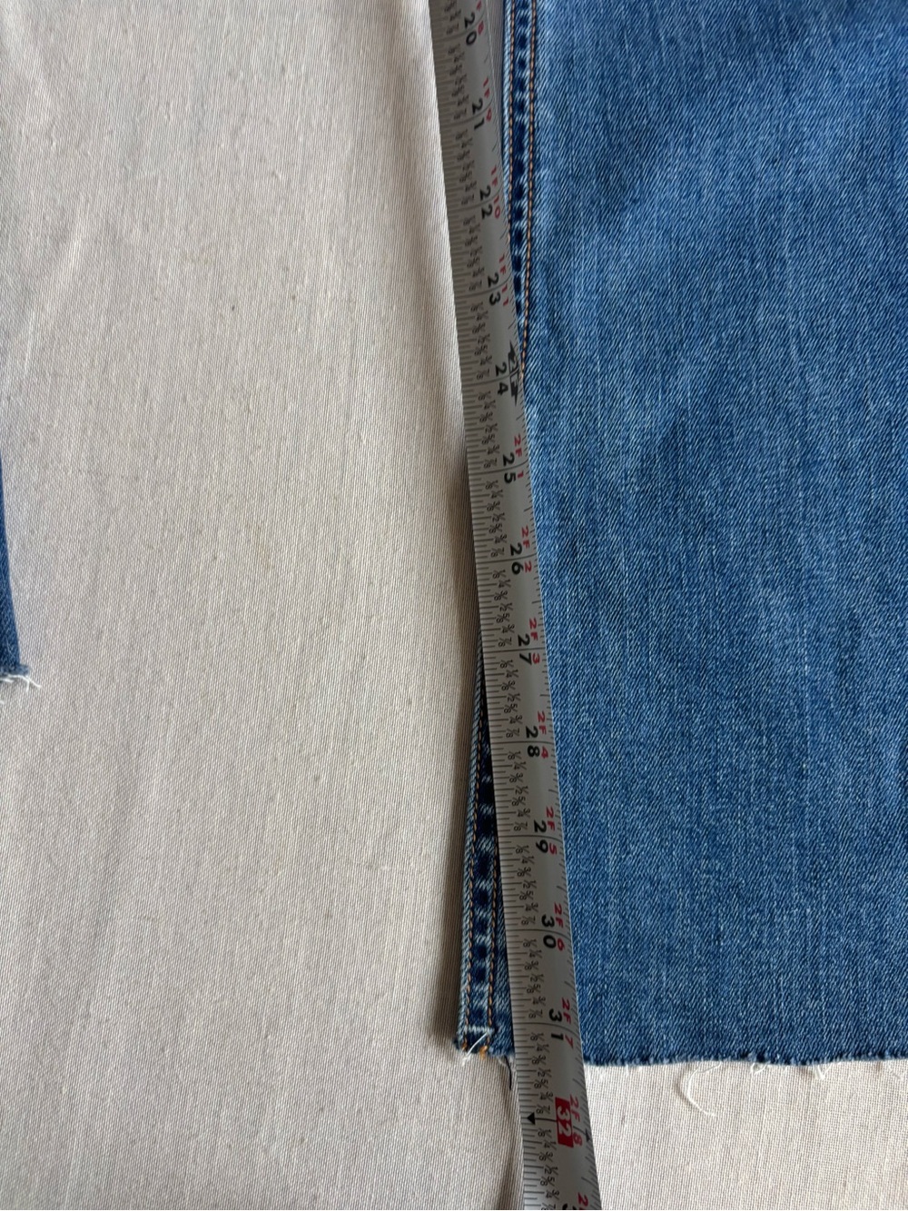 Rag & Bone Nina High Rise Flare Jeans Clean Mick Wash Size 30 Full Length Denim - Picture 11 of 12
